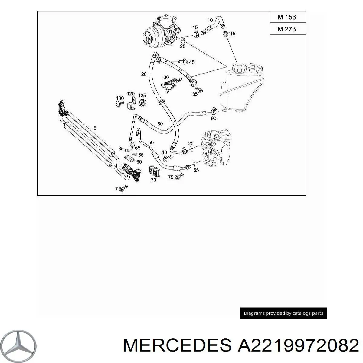  Mercedes A2219972082 ціна, від 39.50 USD