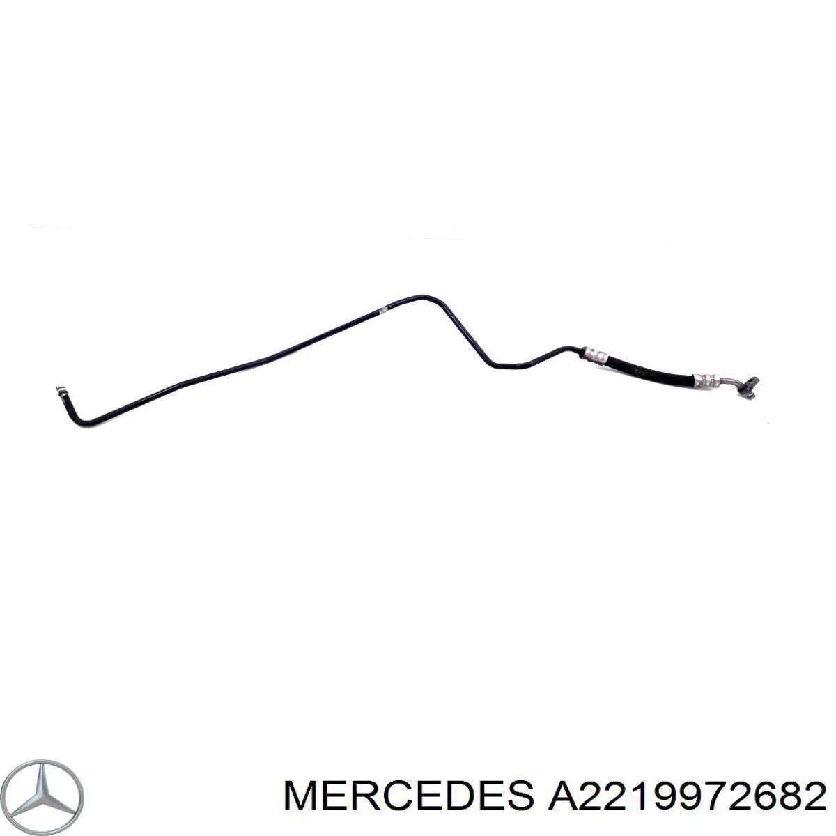 Купити A2219972682 Mercedes Шланг ГПК, низького тиску, від рейки/механізму до радіатора