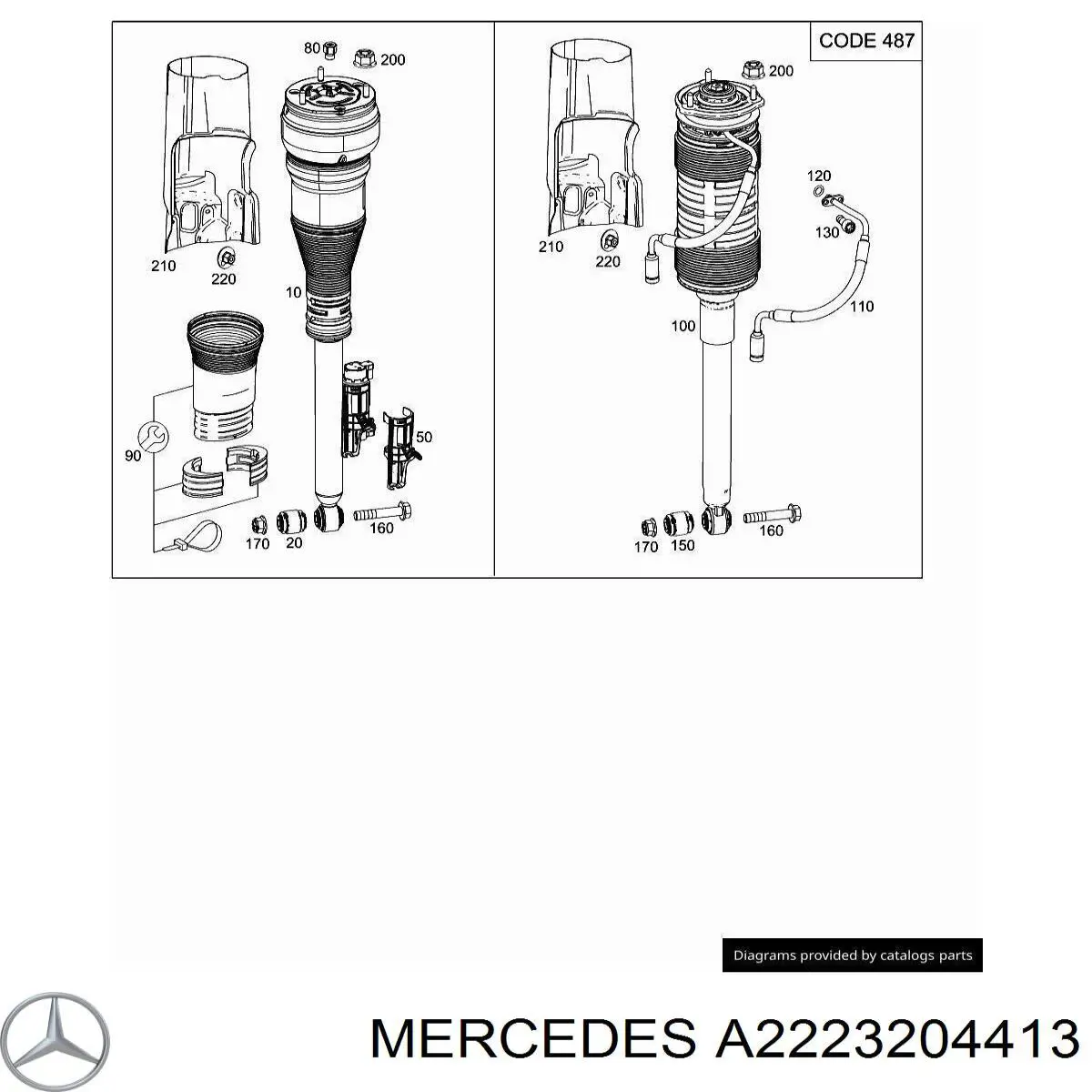A2223204413 Mercedes 