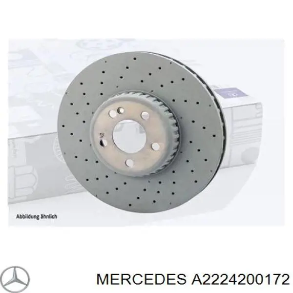 Диск переднього гальма Mercedes A2224200172 ціна, від 203.59 USD