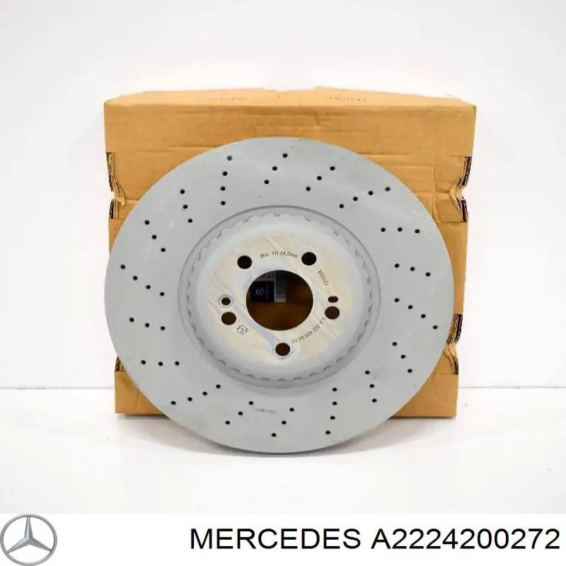 Гальмівні диски передні A2224200272 Mercedes