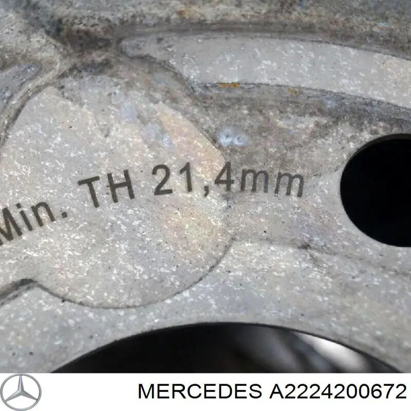 Задні дискові гальма Mercedes A2224200672 ціна, від 275.13 USD