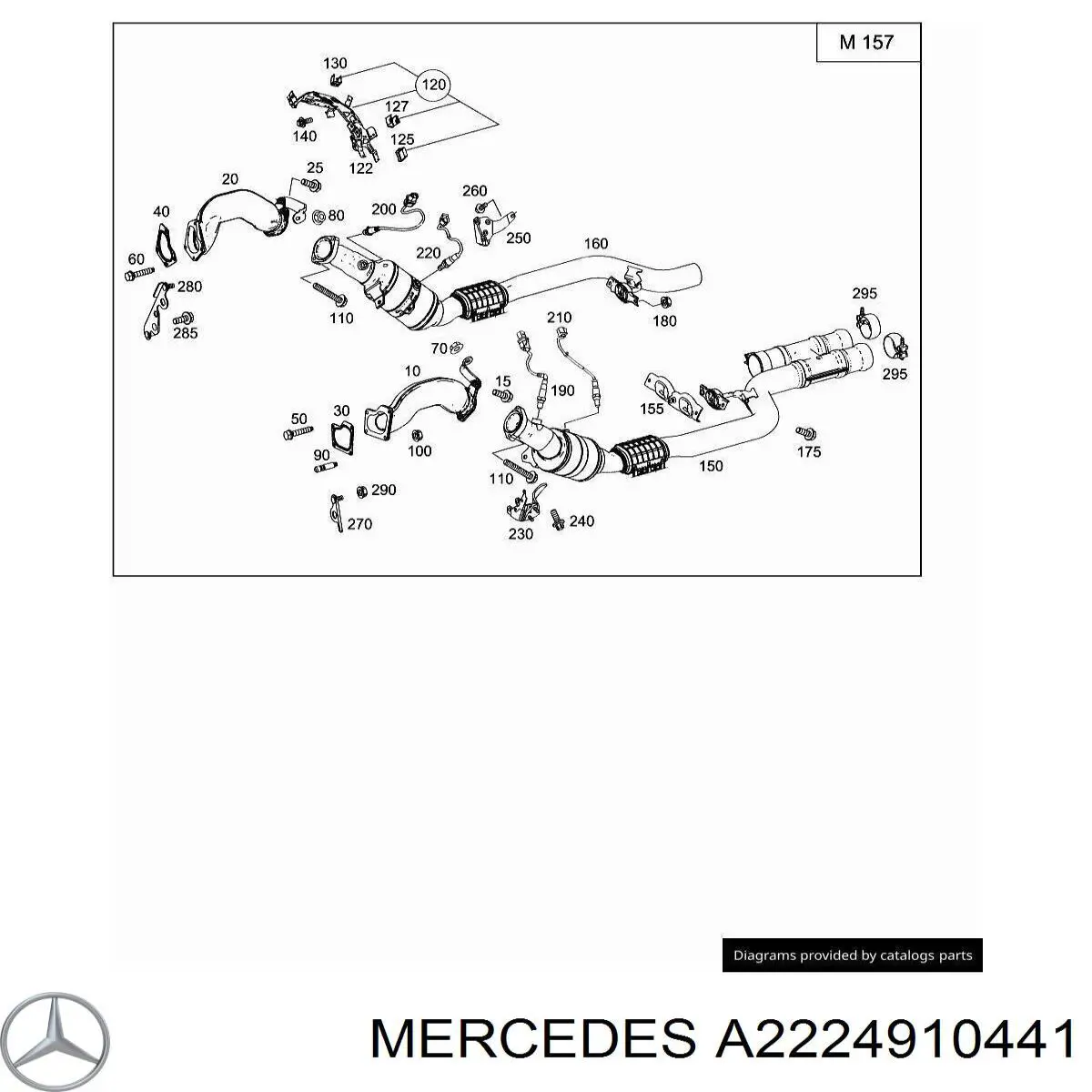 Кронштейн задньої подушки глушника Mercedes A2224910441 ціна, від 58.06 USD