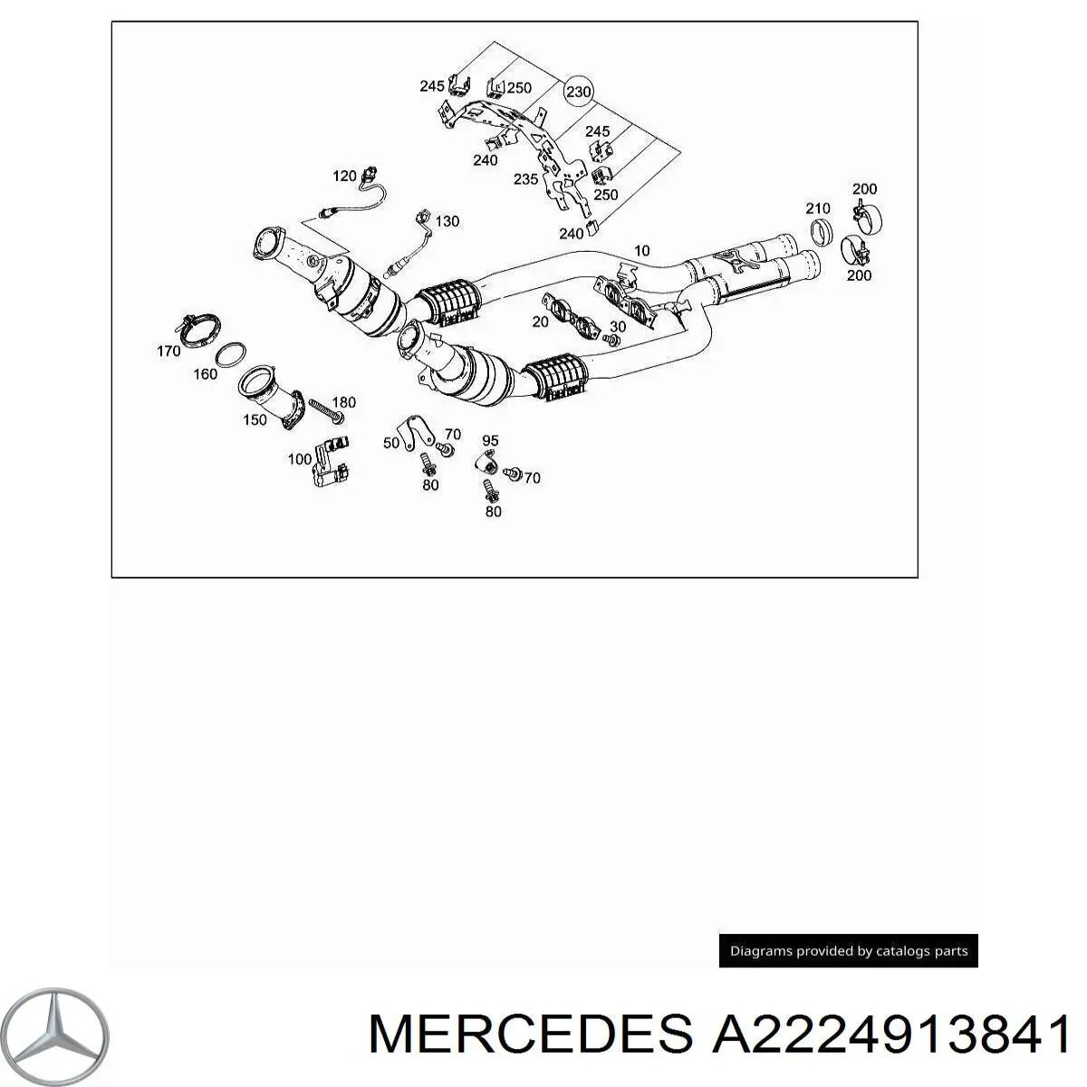  Mercedes A2224913841 ціна, від 6.33 USD