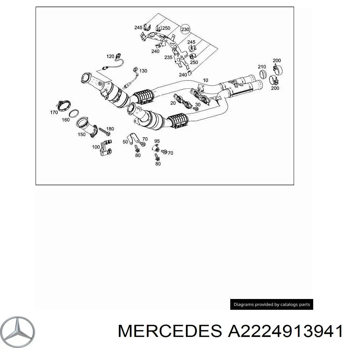  Mercedes A2224913941 ціна, від 6.34 USD