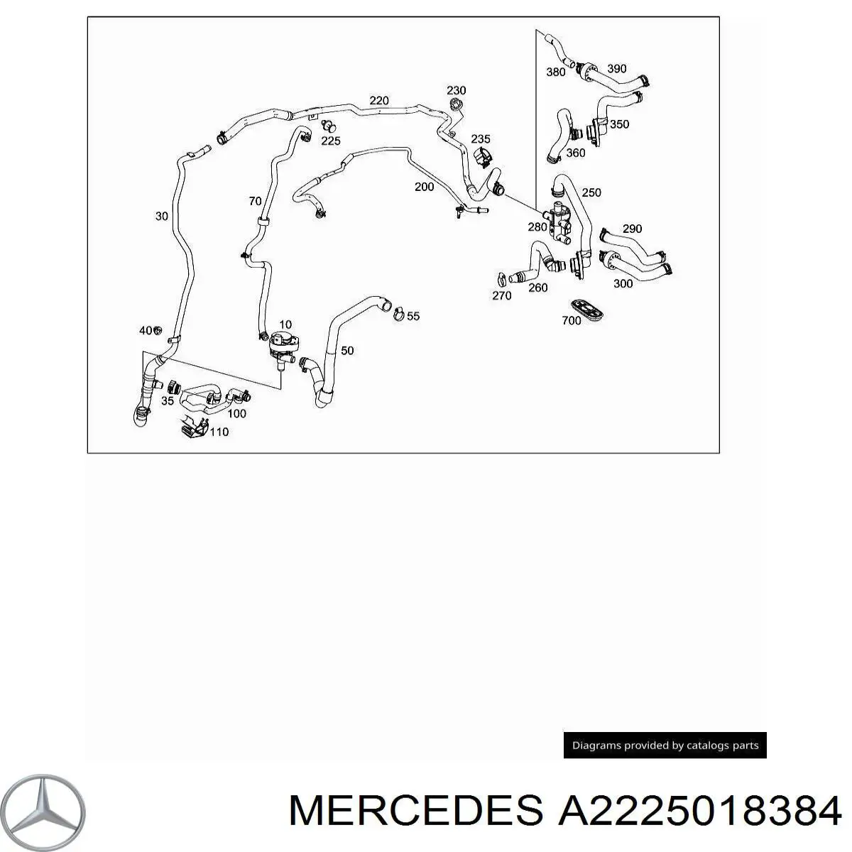  Mercedes A2225018384 ціна, від 78.86 USD