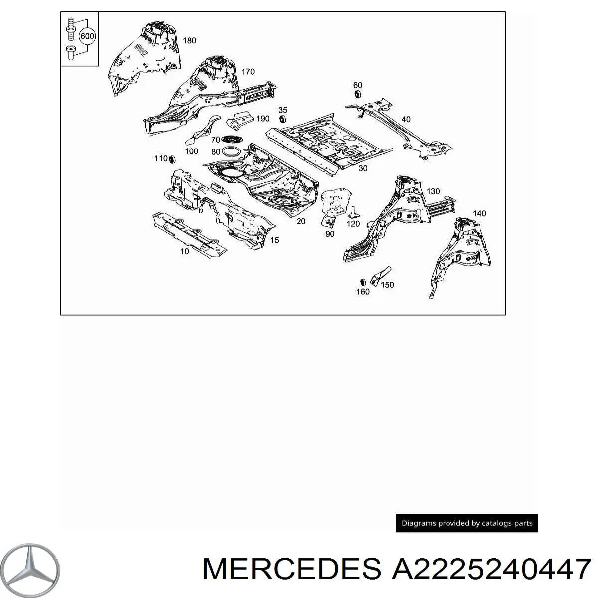 Купити A2225240447 Mercedes 