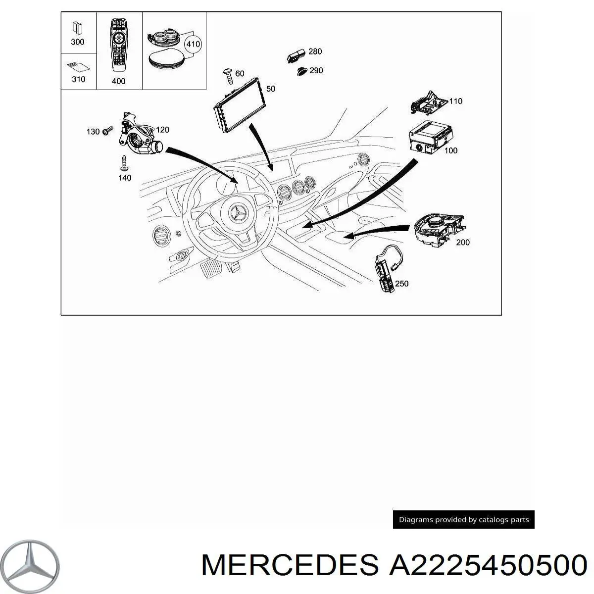 Купити A2225450500 Mercedes 