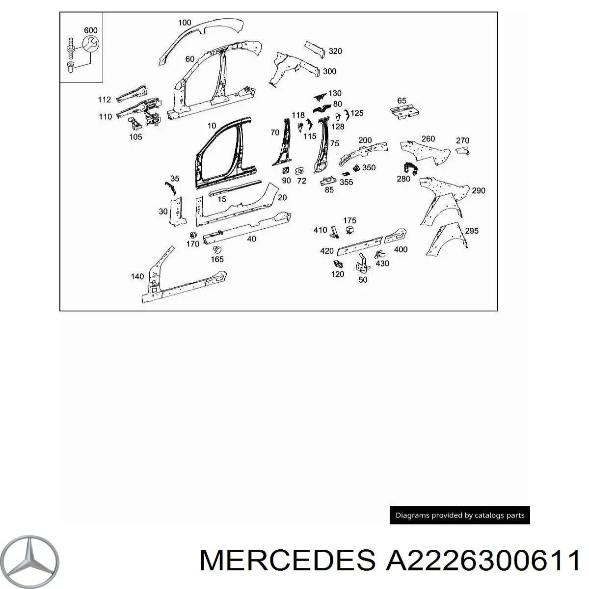 A2226300611 Mercedes 