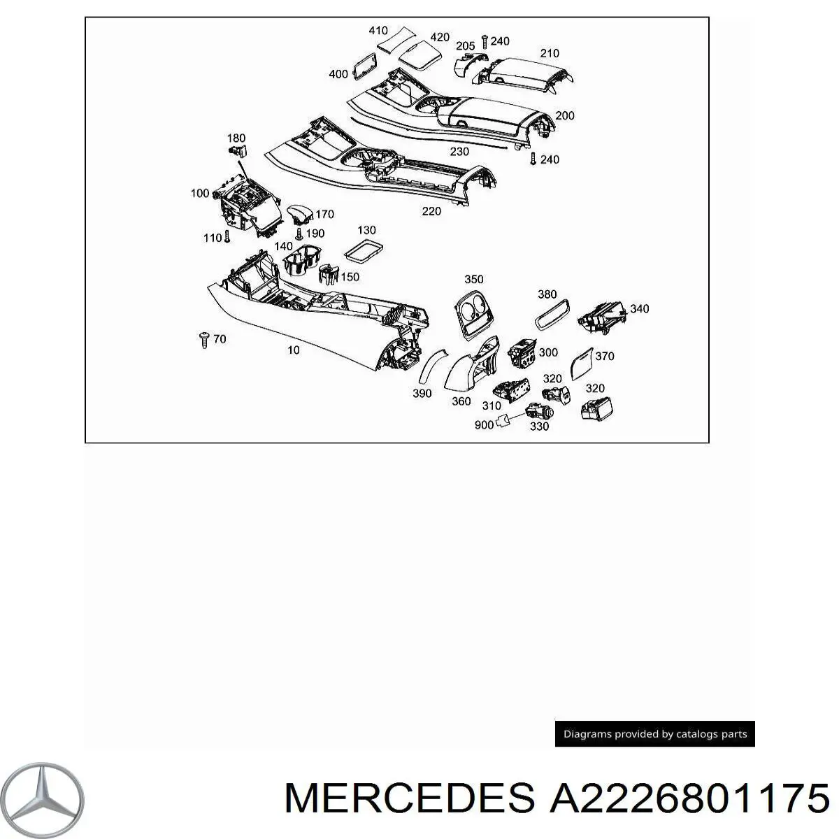  Mercedes A2226801175 ціна, від 12.67 USD