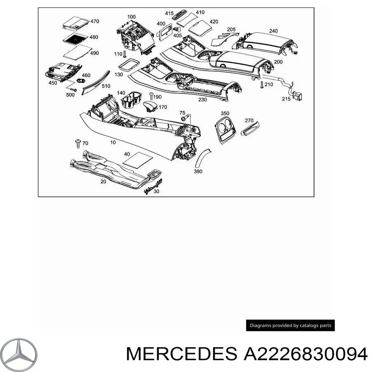  Mercedes A2226830094 ціна, від 8.91 USD