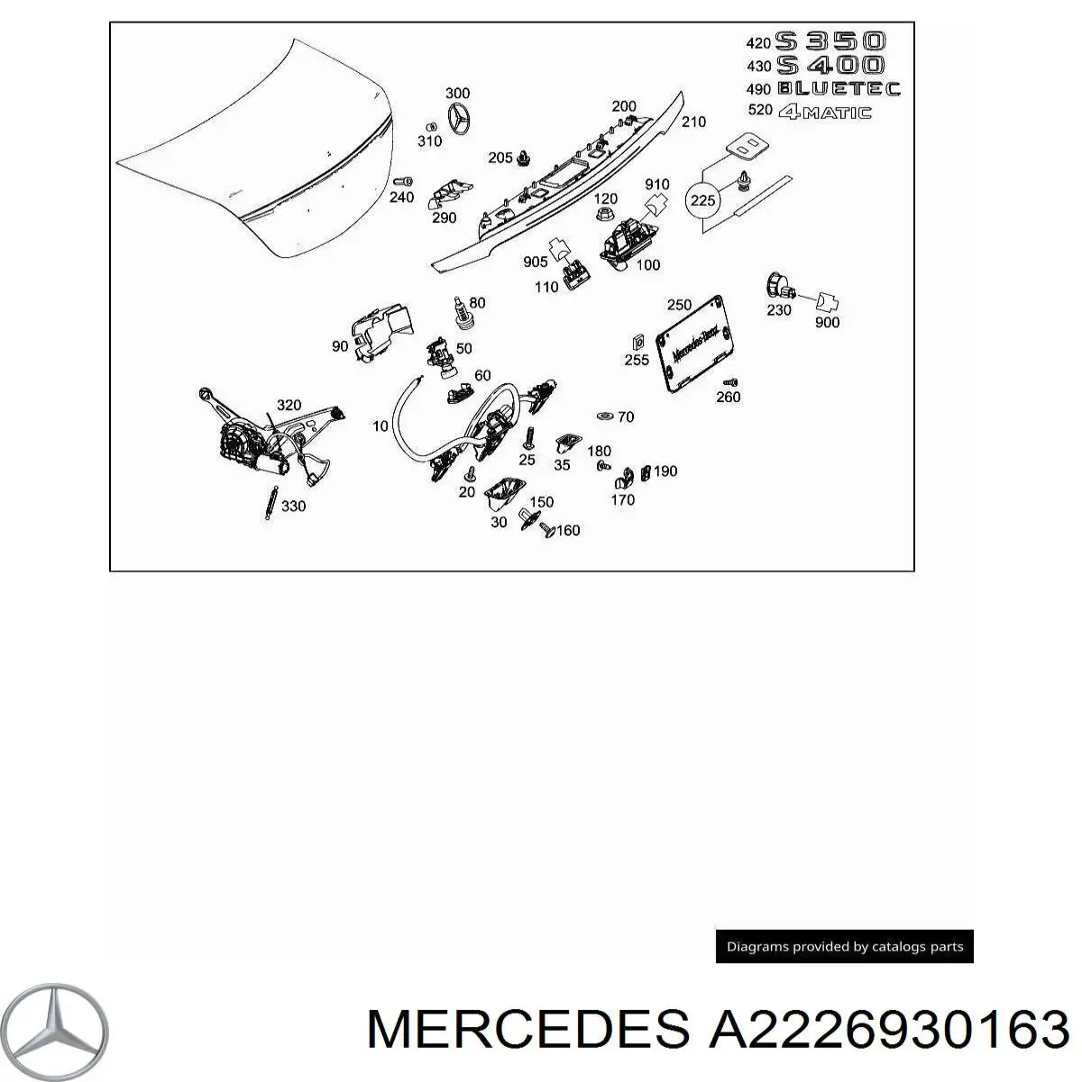  Mercedes A2226930163 ціна, від 6.33 USD
