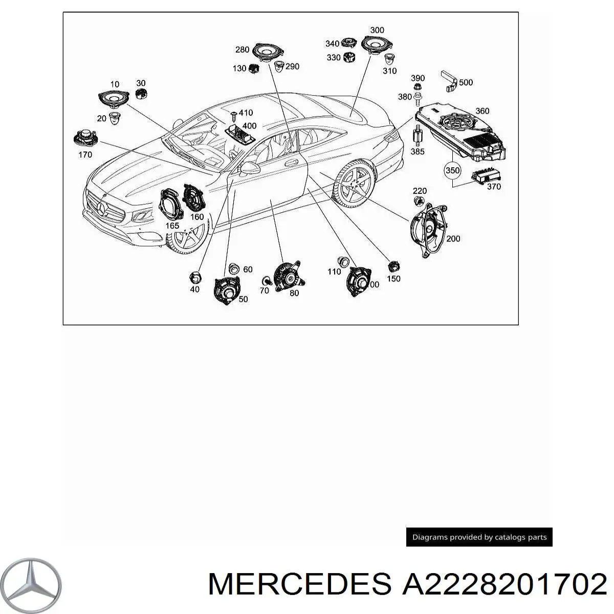  Mercedes A2228201702 ціна, від 63.35 USD