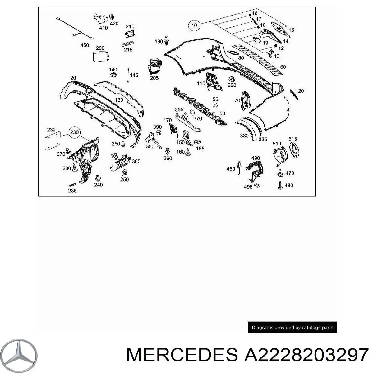 Купити A2228203297 Mercedes 
