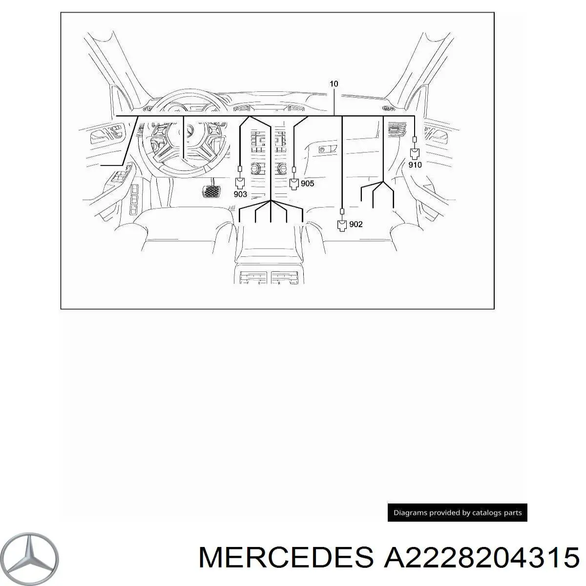  Mercedes A2228204315 ціна, від 33.33 USD
