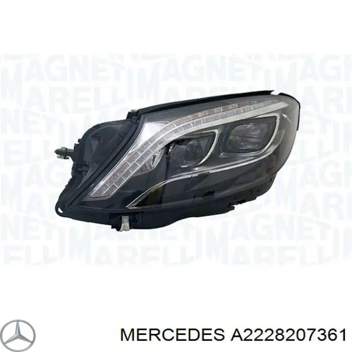 A2228207361 Mercedes Фара дальнього світла в зборі