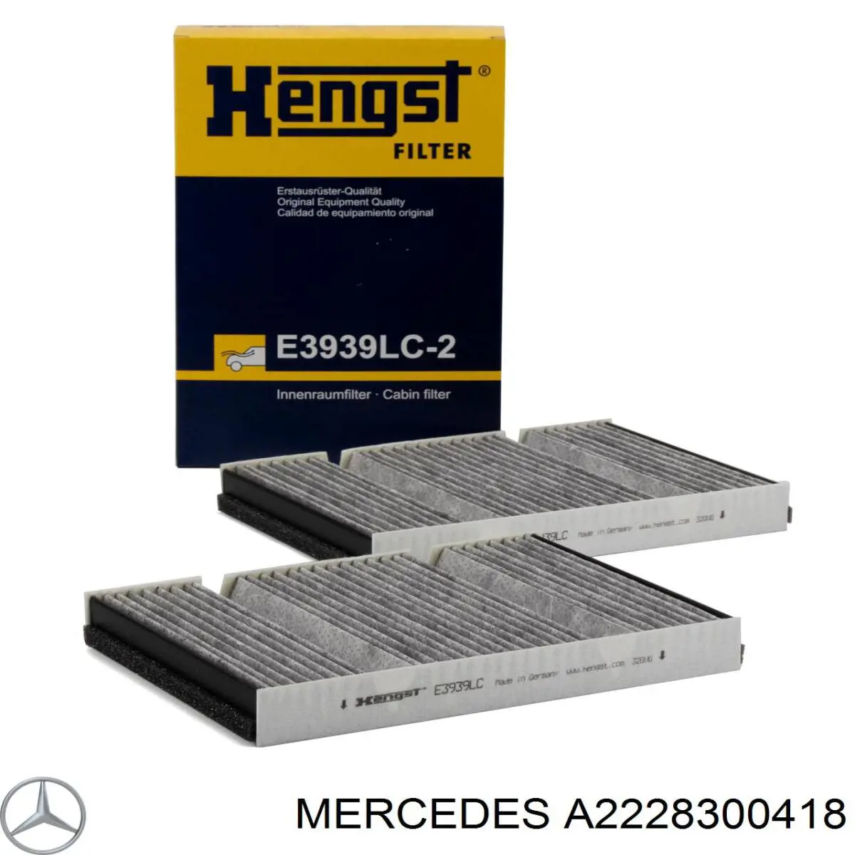 Купити A2228300418 Mercedes Фільтр салону вугільний