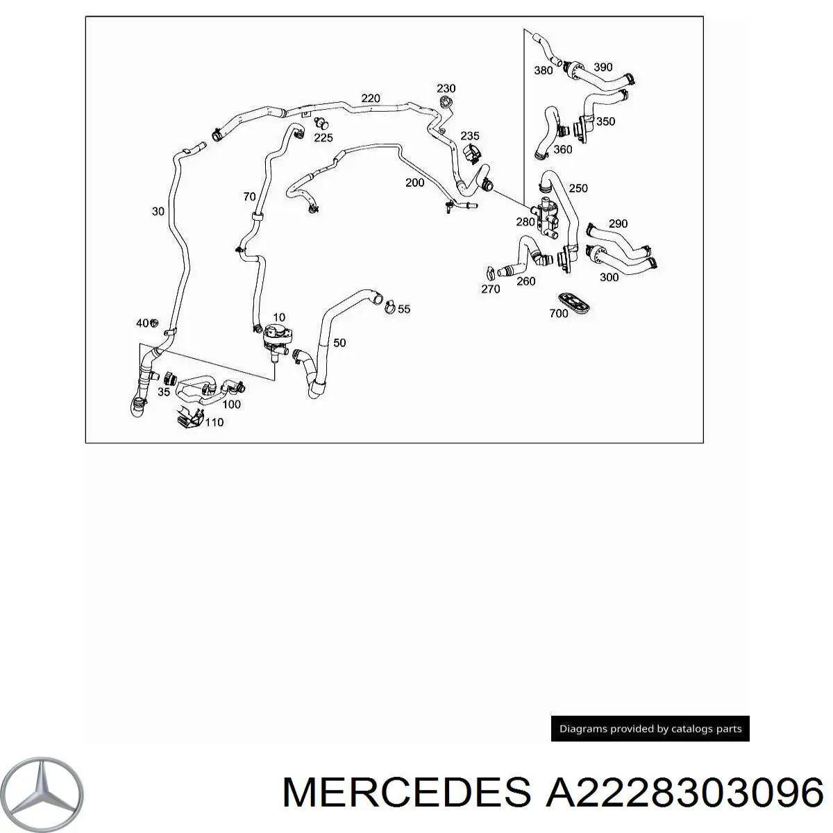  Mercedes A2228303096 ціна, від 15.20 USD