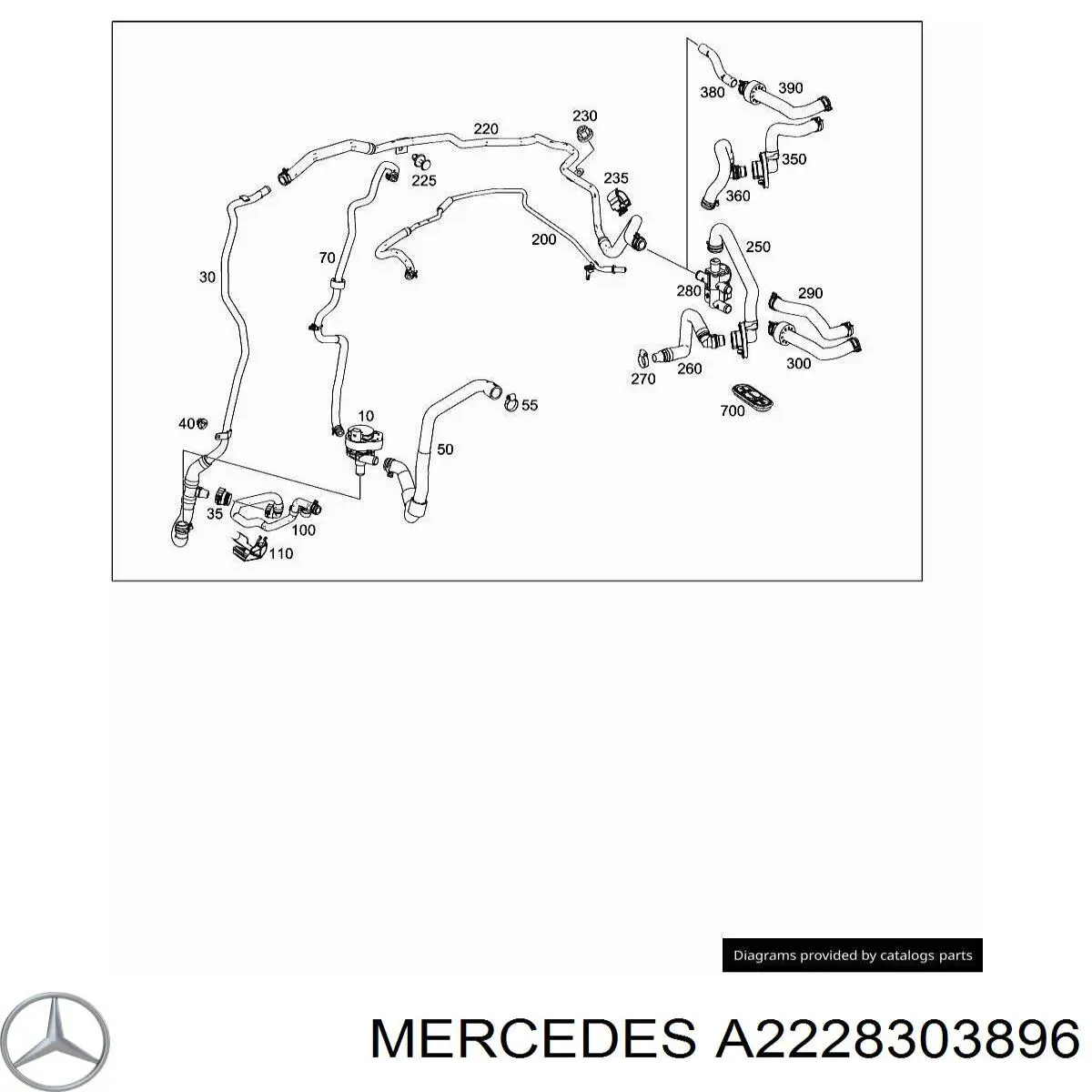  Mercedes A2228303896 ціна, від 15.20 USD