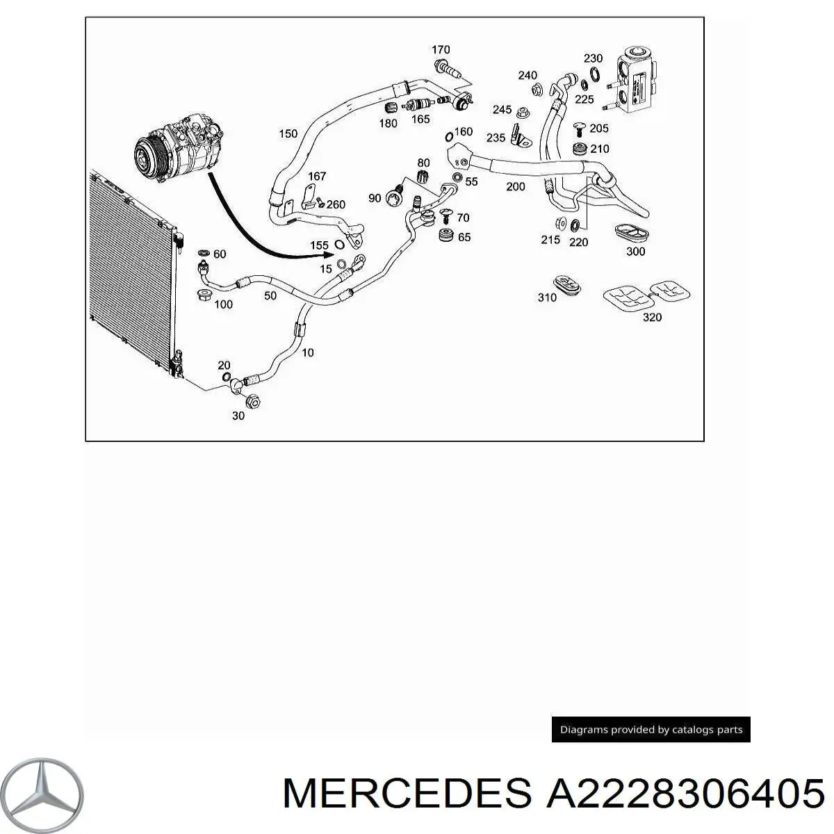  Mercedes A2228306405 ціна, від 64.19 USD