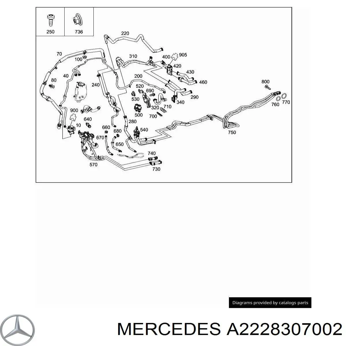  Mercedes A2228307002 ціна, від 24.07 USD