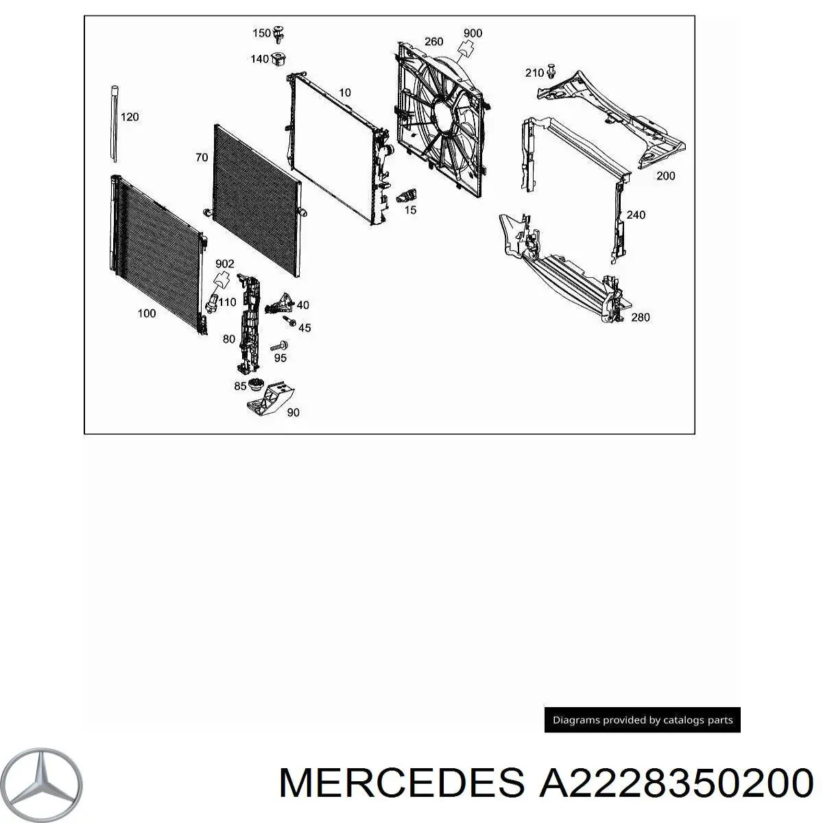 Купити A2228350200 Mercedes Ресивер-осушувач кондиціонера