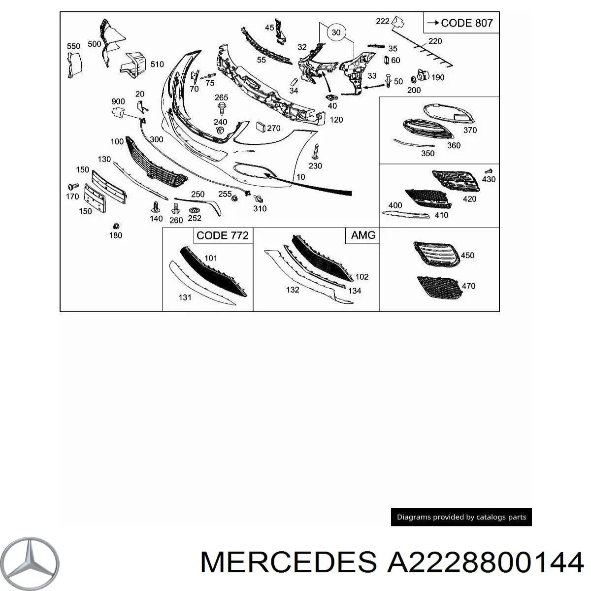  Mercedes A2228800144 ціна, від  USD