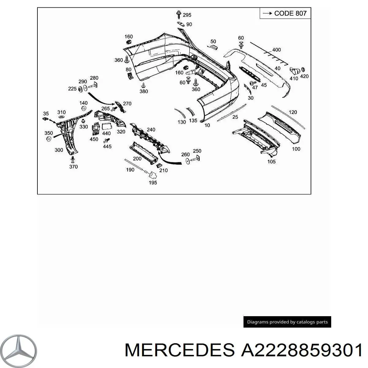 Купити A2228859301 Mercedes 