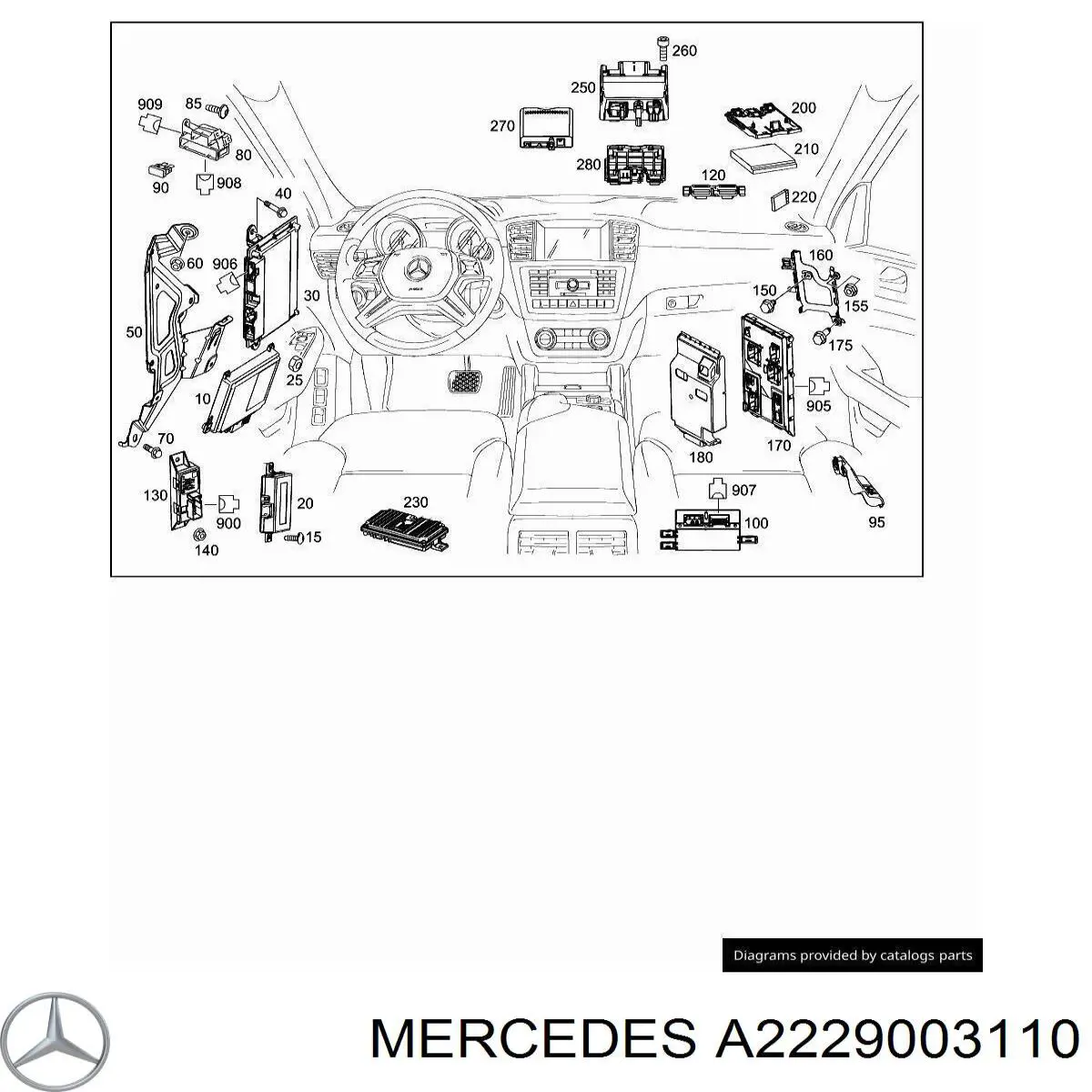 Купити A2229003110 Mercedes 