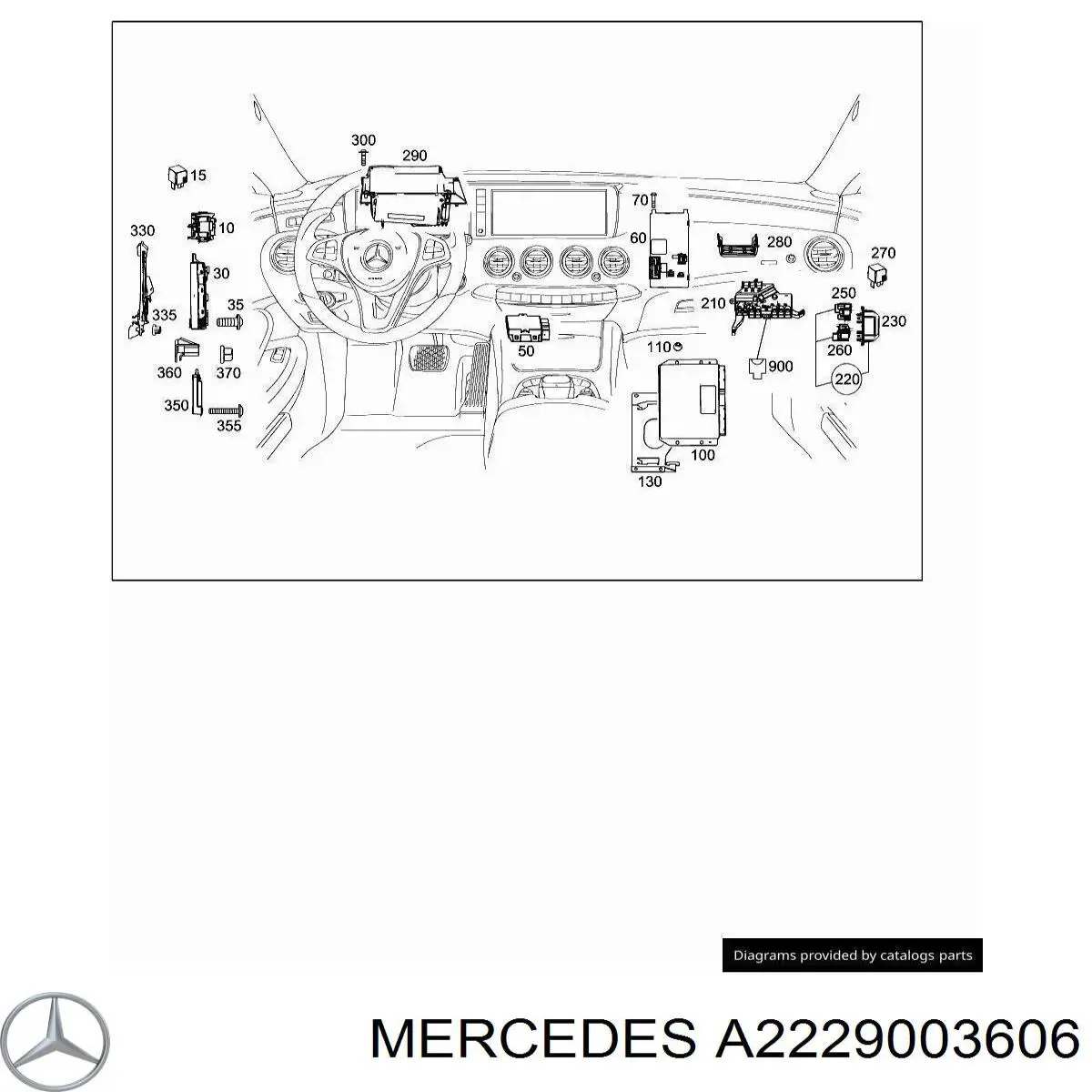 Купити A2229004210 Mercedes 