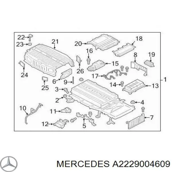 Mercedes A2229001510 ціна, від 240.72 USD