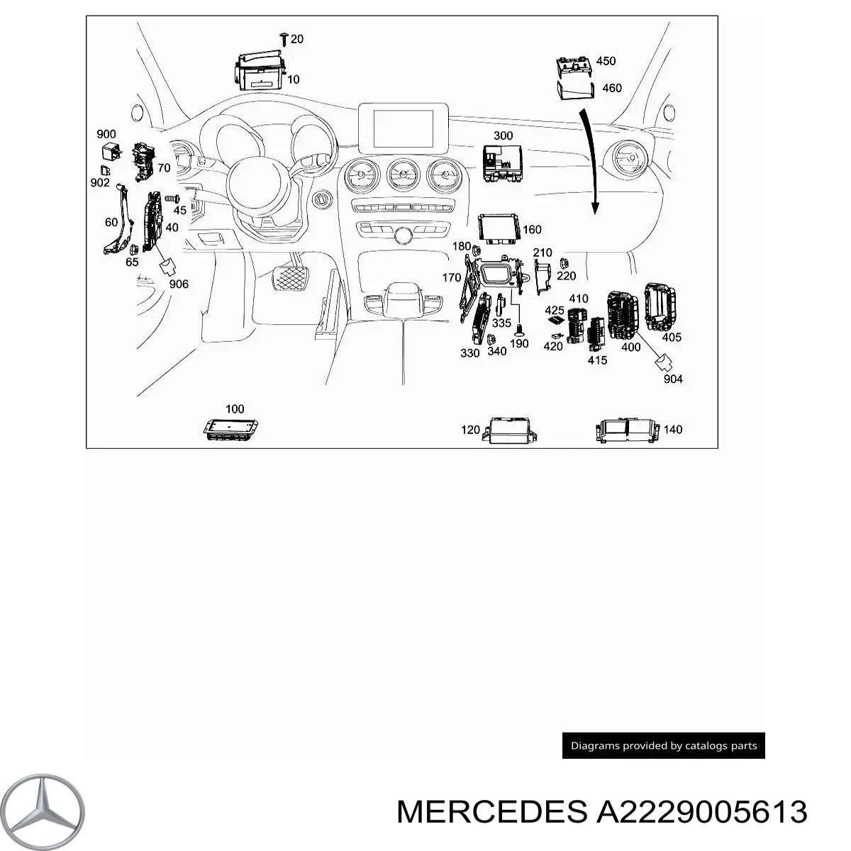 Купити A2229005613 Mercedes 