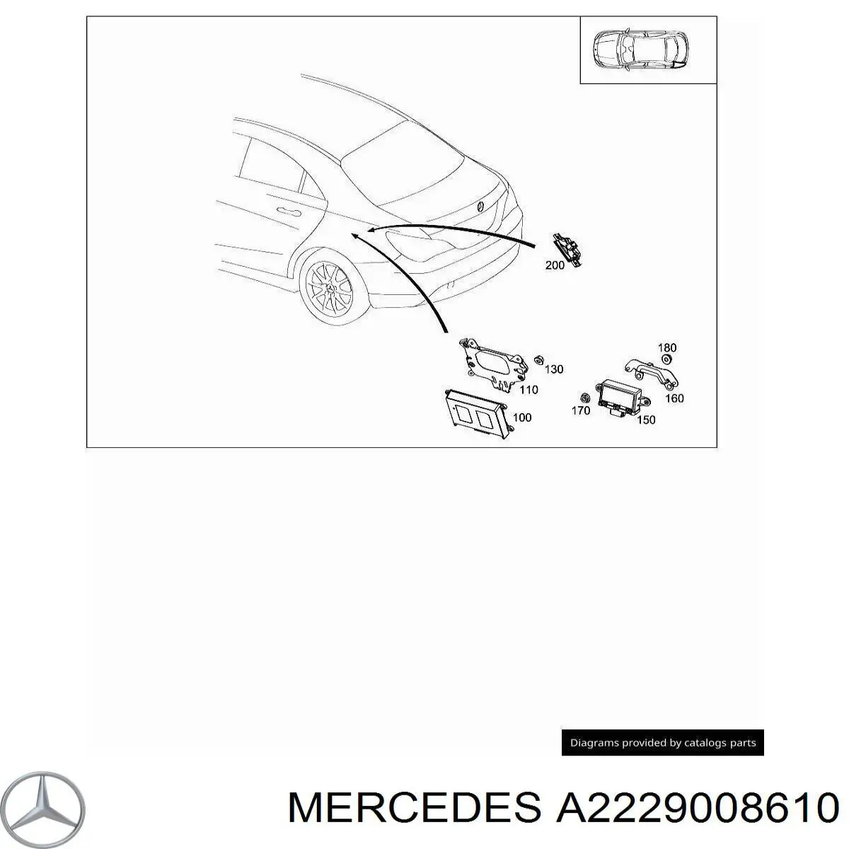 Купити A2229005011 Mercedes 