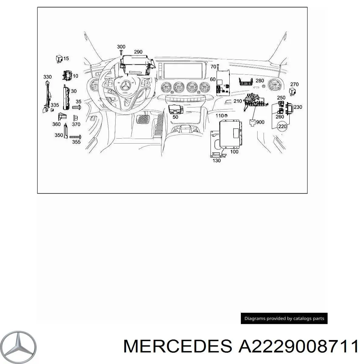 Купити A2229003612 Mercedes 