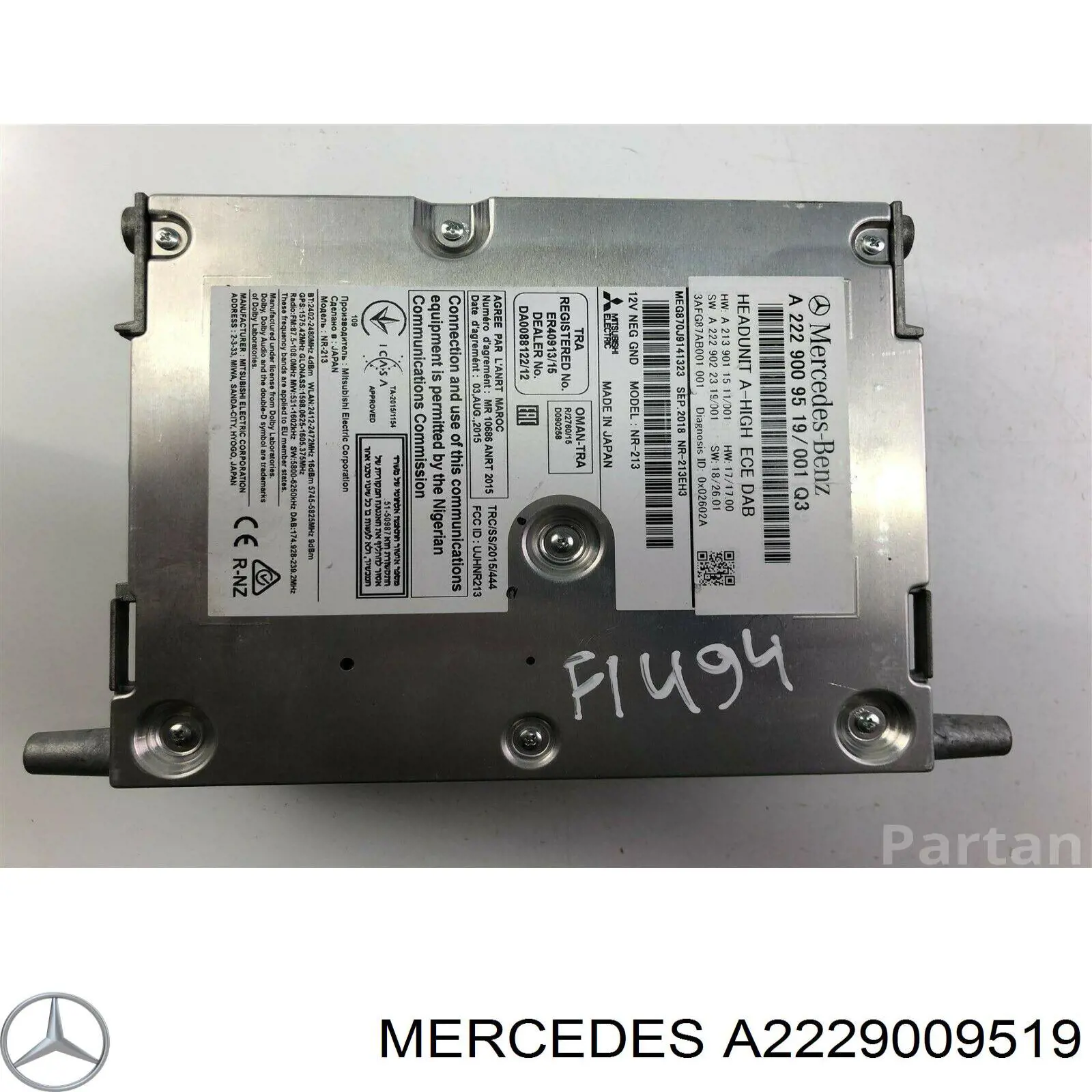 A2229009519 Mercedes 