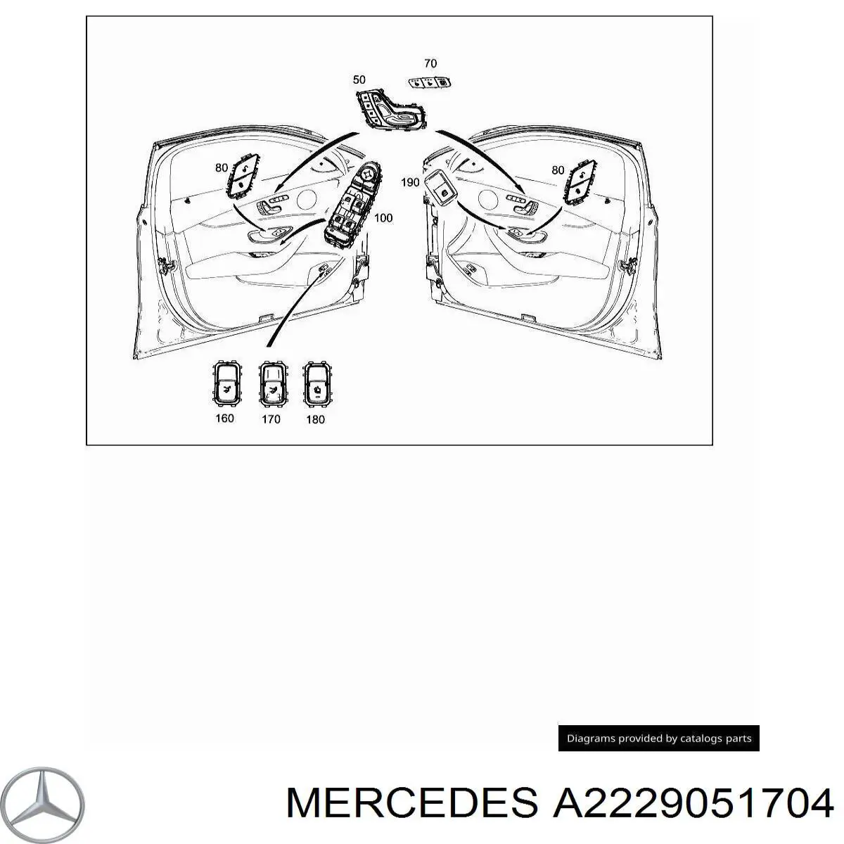Купити A2229051704 Mercedes 