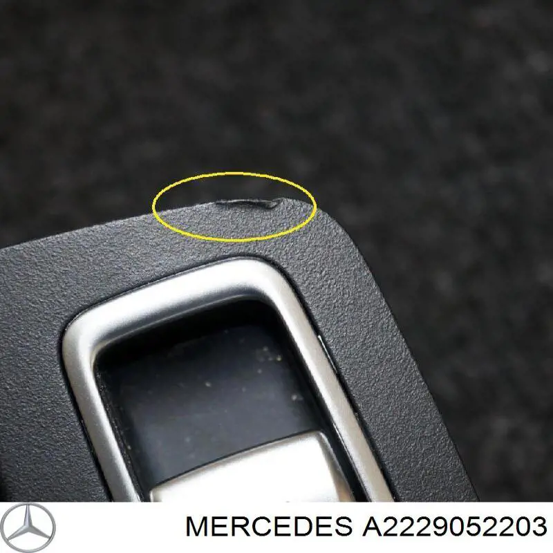 Кнопка вмикання двигуна склопідіймача передня права A2229052203 Mercedes