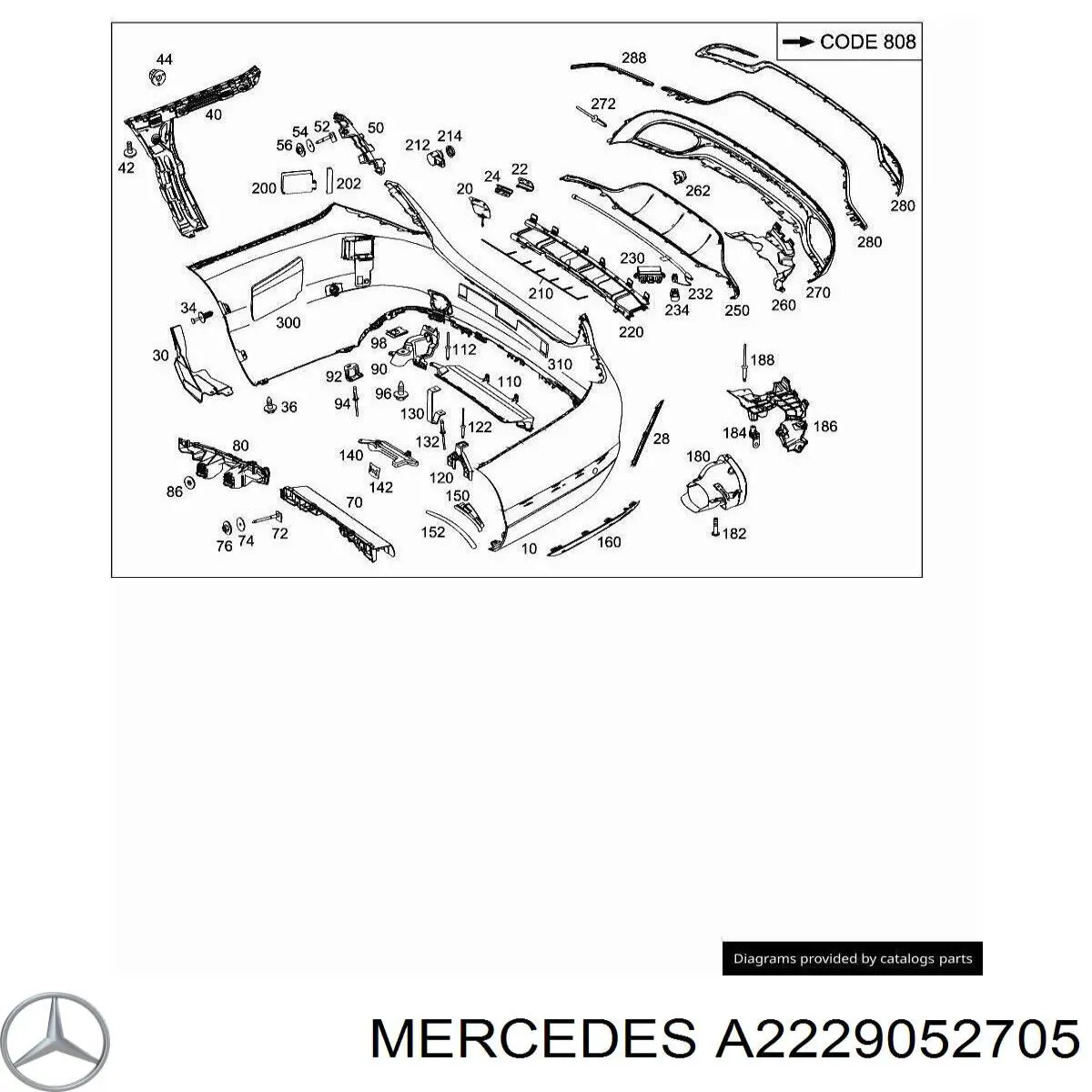 Купити A2229052705 Mercedes 
