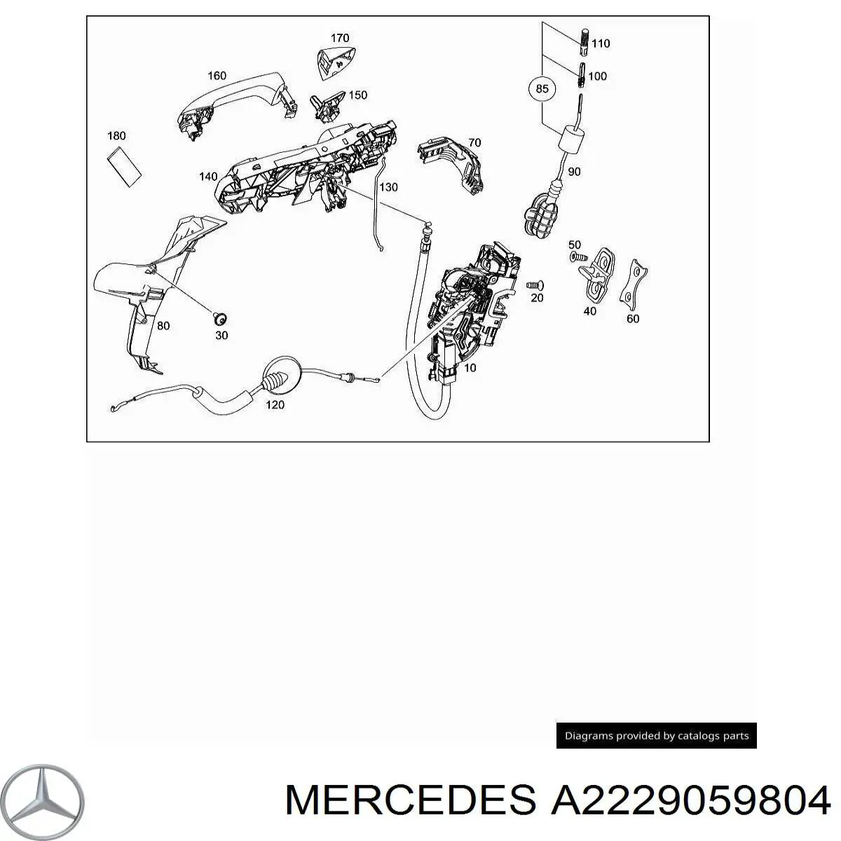 Брелок керування сигналізацією Mercedes A2229059804 ціна, від 316.73 USD