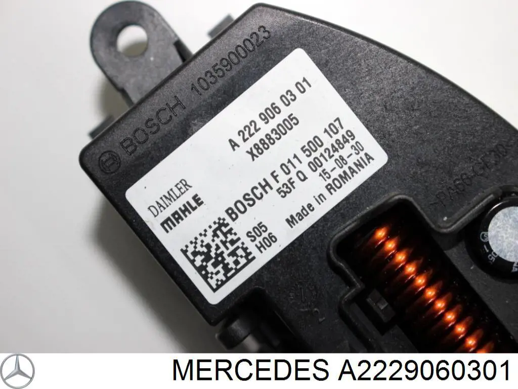 Резистор обігрівача Mercedes A2229060301 ціна, від 33.86 USD