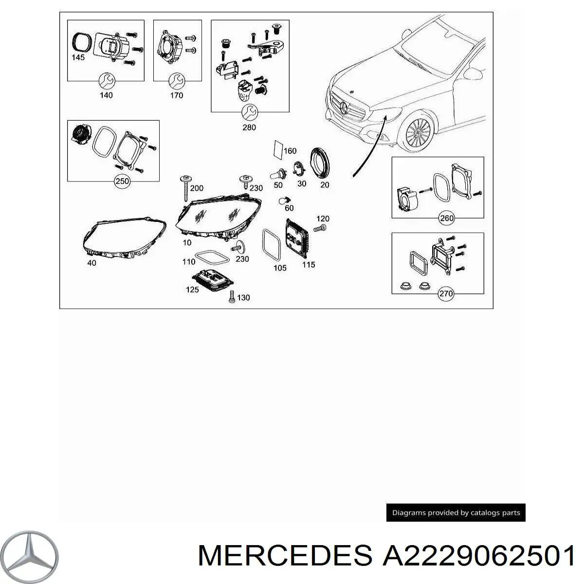 A2229062501 Mercedes 