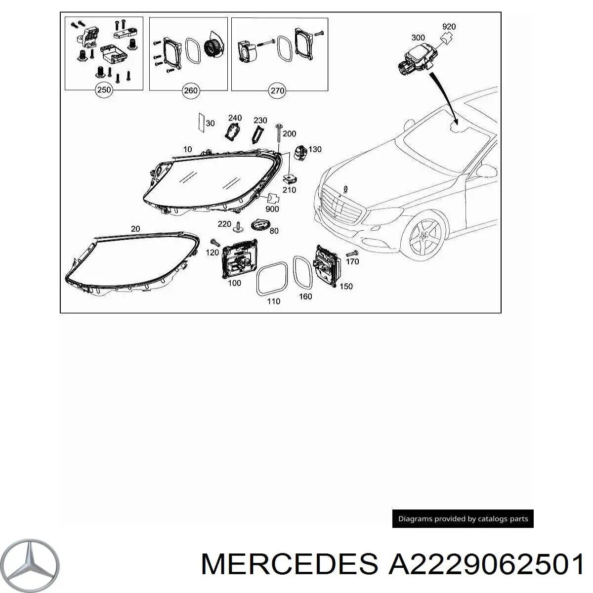  Mercedes A2229062501 ціна, від 57.86 USD