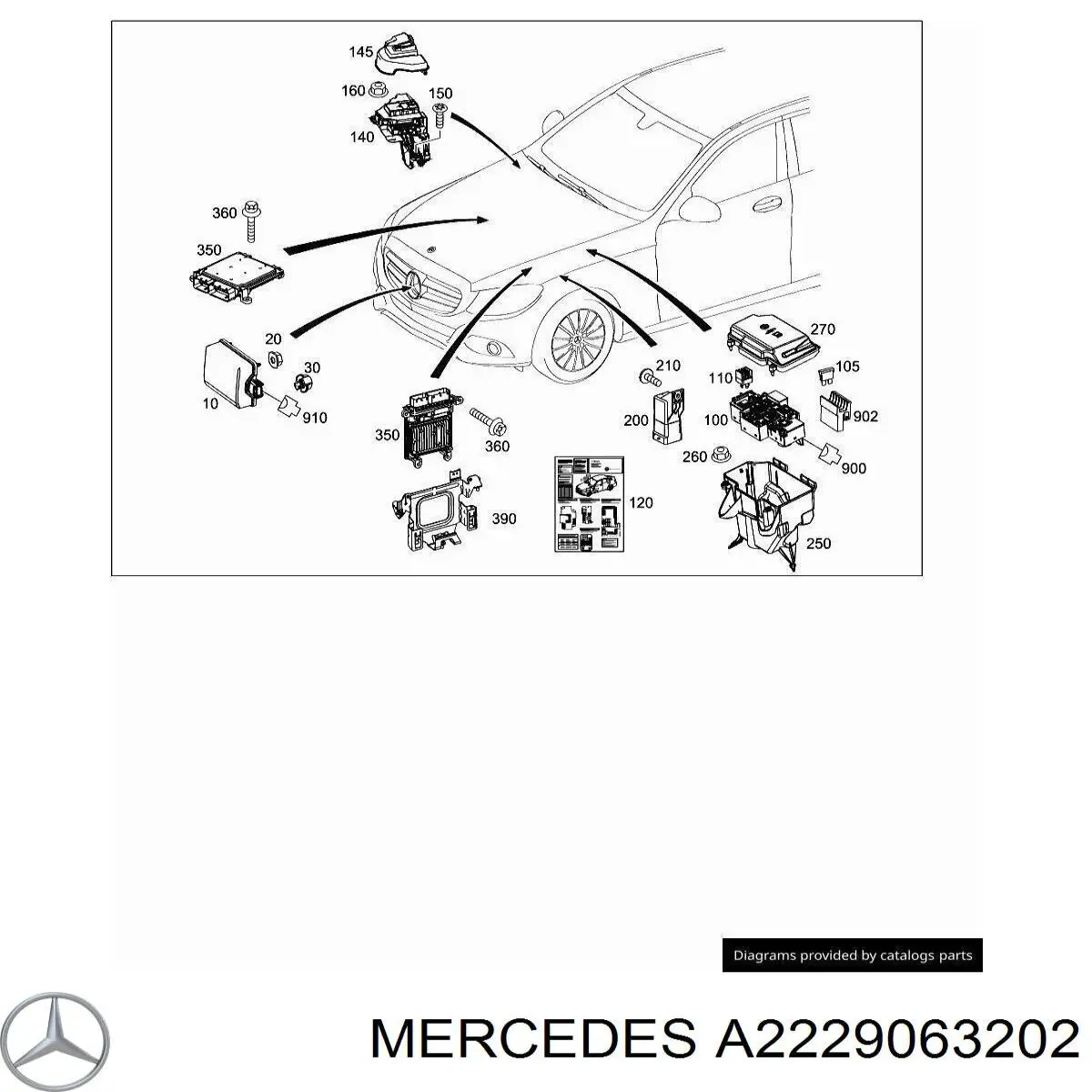 A2229063202 Mercedes Реле запобіжників