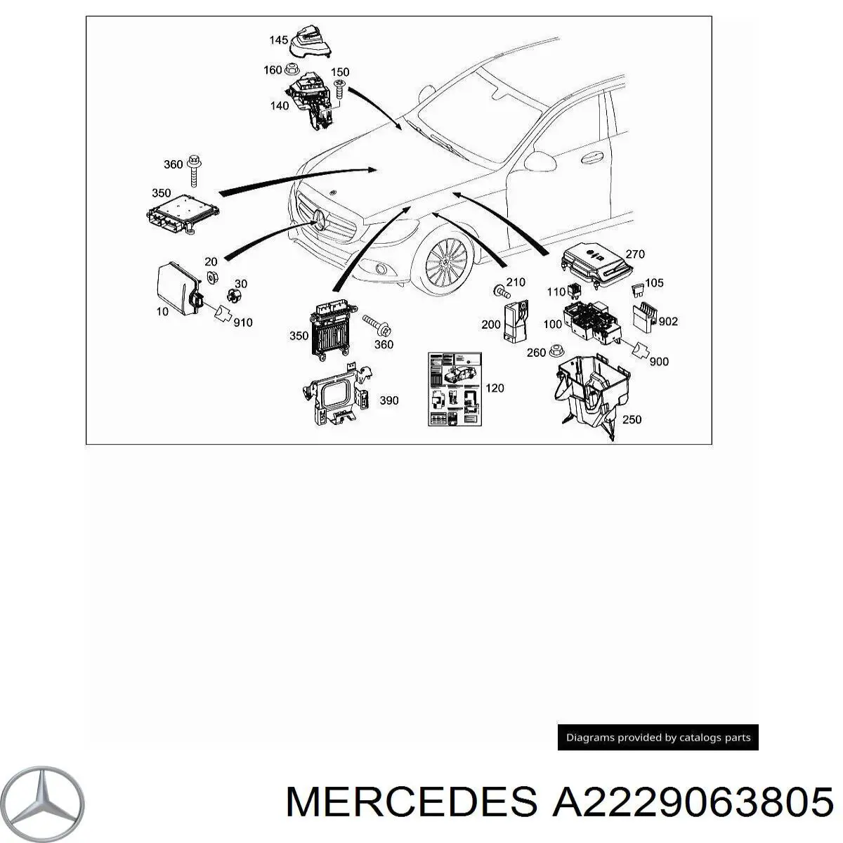 A2229063805 Mercedes Реле запобіжників
