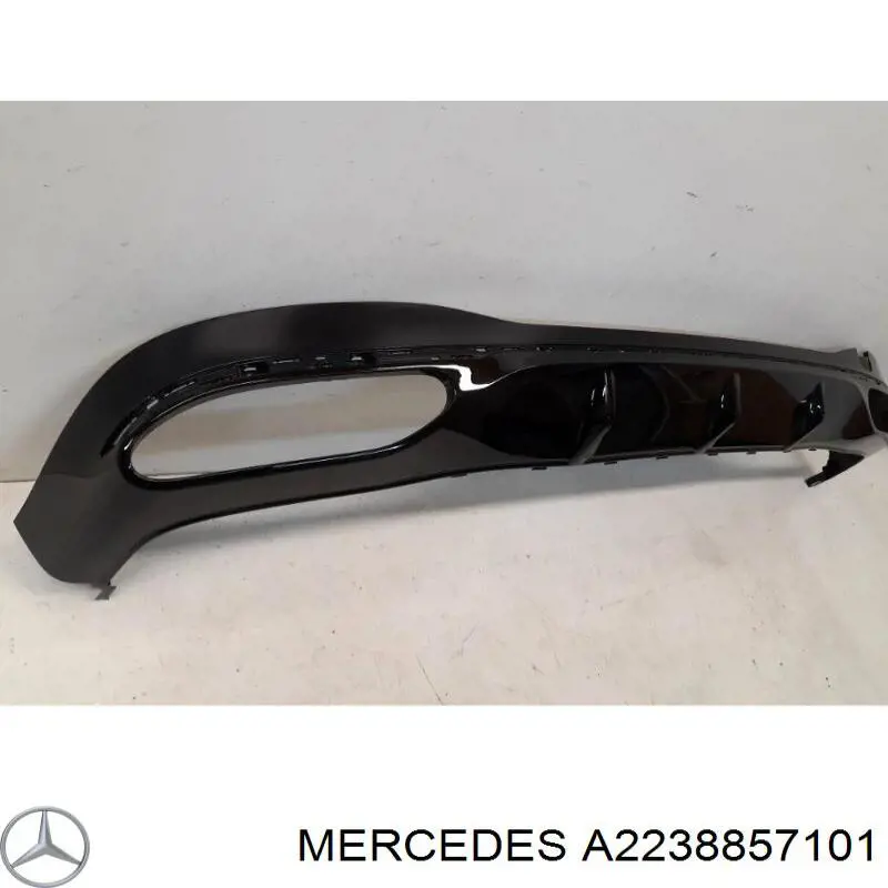 A2238857101 Mercedes Спідниця заднього бампера