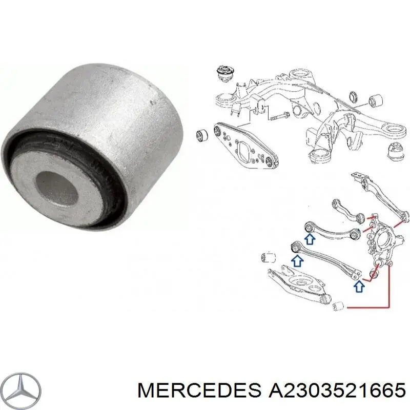 A2303521665 Mercedes Сайлентблок верхнього важеля