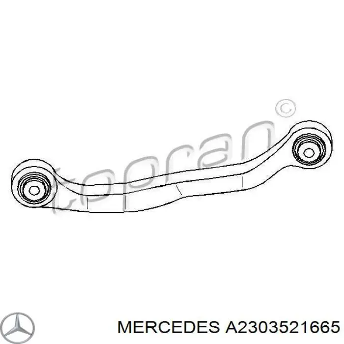 Сайлентблок заднього верхнього важеля A2303521665 Mercedes