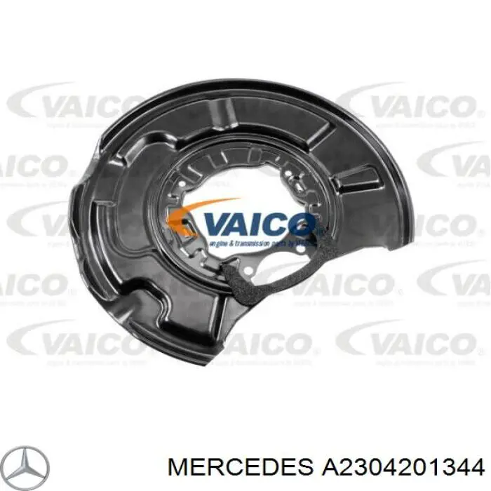 Захист гальмівного диска заднього, лівого Mercedes A2304201344 ціна, від 19.24 USD