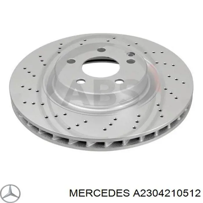 Гальмівні диски передні A2304210512 Mercedes