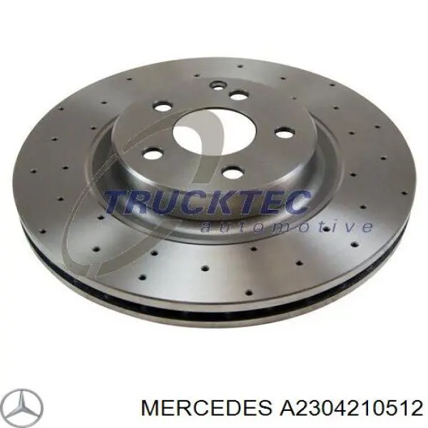 Диск гальмівний передній Mercedes A2304210512